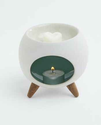 Aromatische diffuser voor geurwas - Ronde Groene Brander