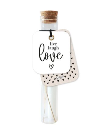 Wensbuisje Met Kaarsje - Live Laugh Love