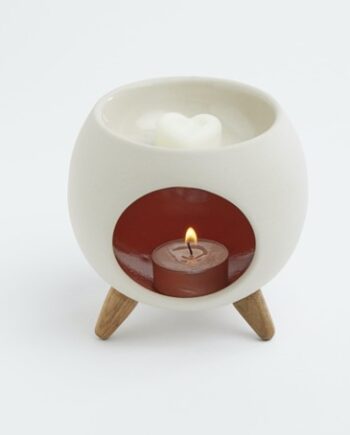 Aromatische diffuser voor geurwas - Ronde Oranje Brander