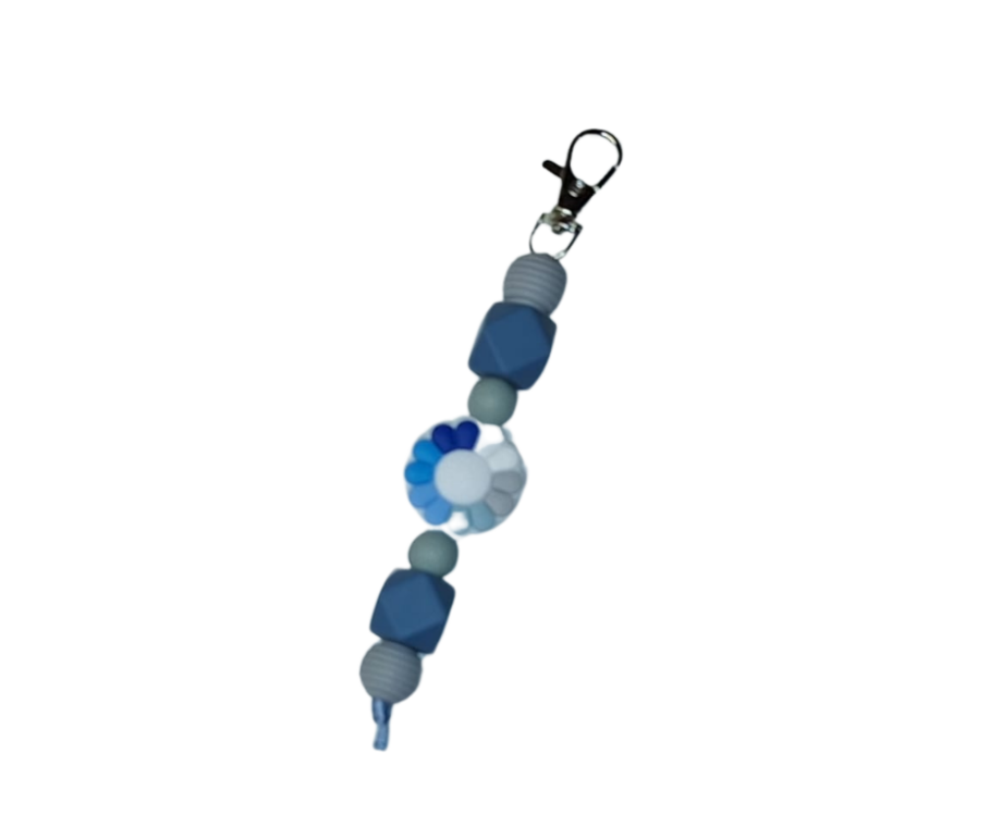 Sleutelhanger 'Blauwe Bloem'