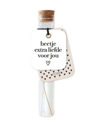Wensbuisje Met Kaarsje - Beetje Extra Liefde Voor Jou
