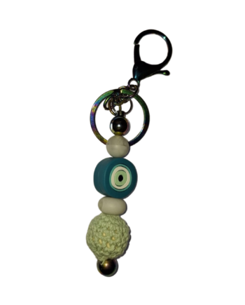 Staafjes Sleutelhanger 'Eye Turqoise'