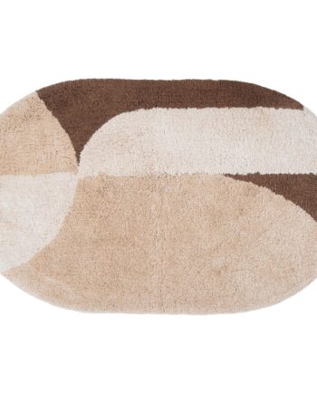 Badmat Bowie – Beige Ovaal