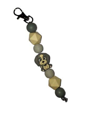 Sleutelhanger 'Grijs Hondje'