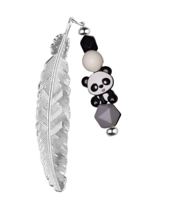 Boekenlegger - Zilver - Panda